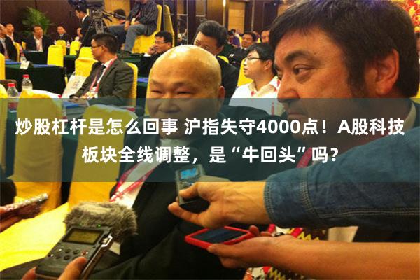 炒股杠杆是怎么回事 沪指失守4000点！A股科技板块全线调整，是“牛回头”吗？