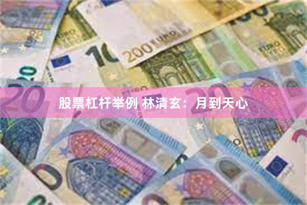 股票杠杆举例 林清玄：月到天心