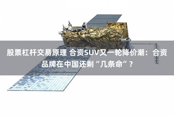 股票杠杆交易原理 合资SUV又一轮降价潮：合资品牌在中国还剩“几条命”？