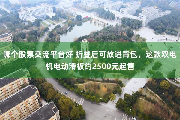 哪个股票交流平台好 折叠后可放进背包，这款双电机电动滑板约2500元起售