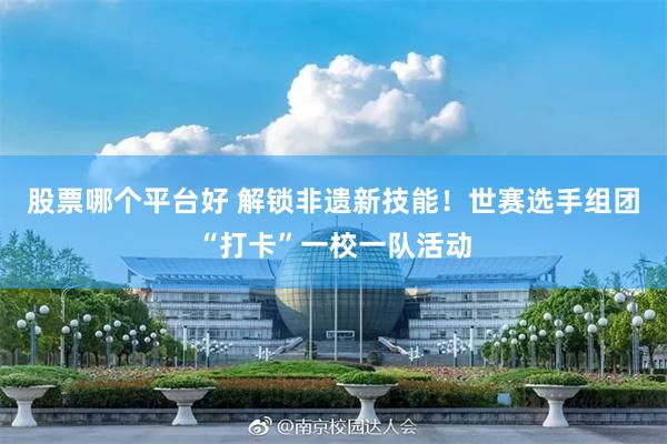 股票哪个平台好 解锁非遗新技能！世赛选手组团“打卡”一校一队活动