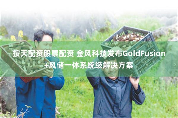 按天配资股票配资 金风科技发布GoldFusion+风储一体系统级解决方案